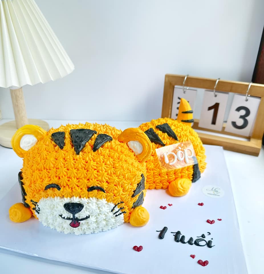 Hình ảnh con hổ đáng yêu trên bánh kem Hình ảnh con hổ dễ thương 4