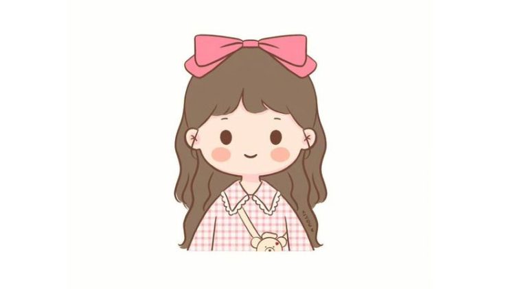 Hình vẽ cute đáng yêu con gái 1 Hình vẽ cute đáng yêu con gái 1