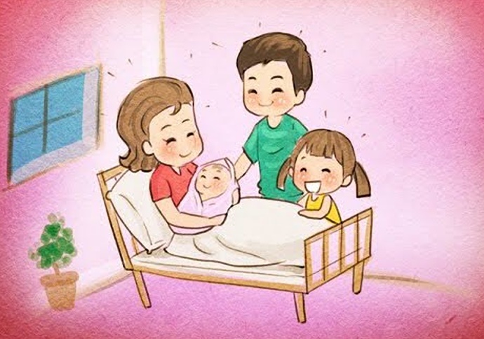 tranh-ve-gia-dinh-hanh-phuc Những bức tranh về gia đình