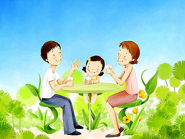 tranh-ve-gia-dinh-son-mau Tổng hợp tranh về gia đình