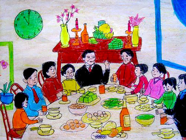 tranh-ve-gia-dinh-sum-vay