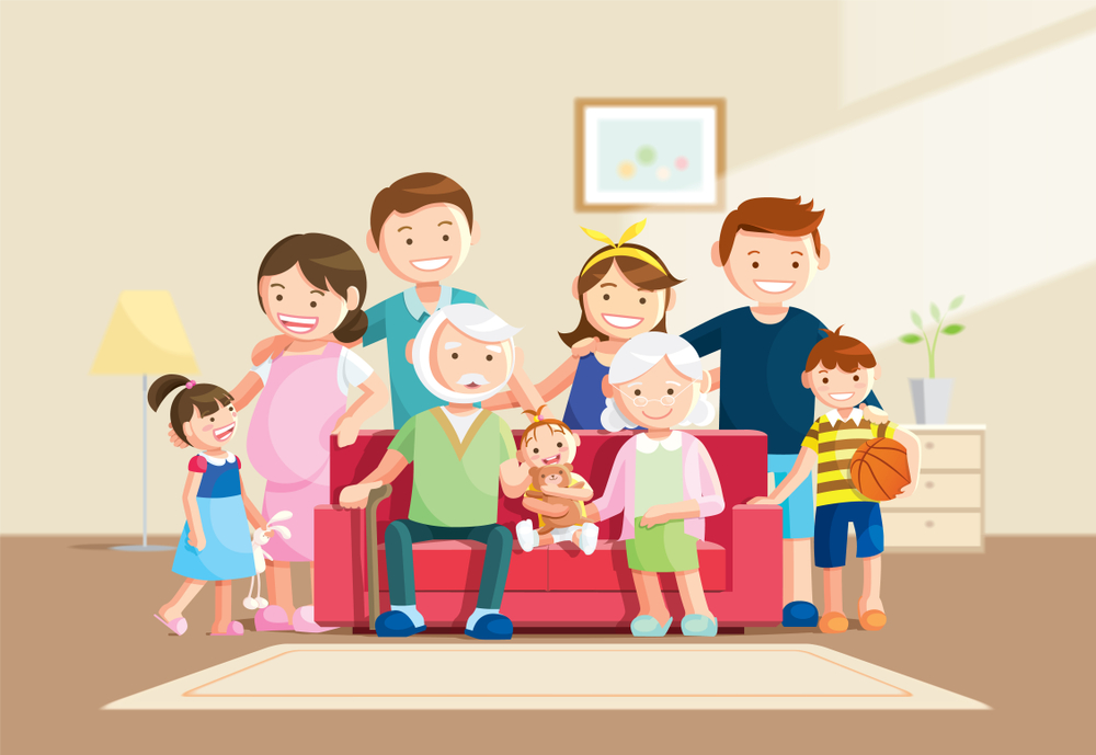 tranh-ve-gia-dinh Những bức tranh về gia đình