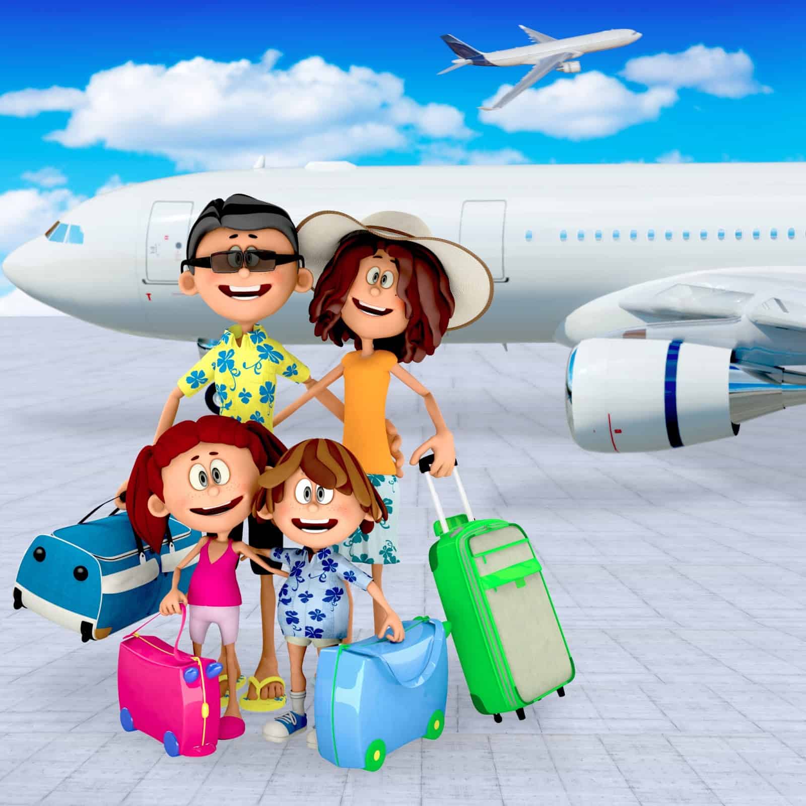 Hình chibi gia đình 4 người cute 1 Hình chibi gia đình 4 người cute 1