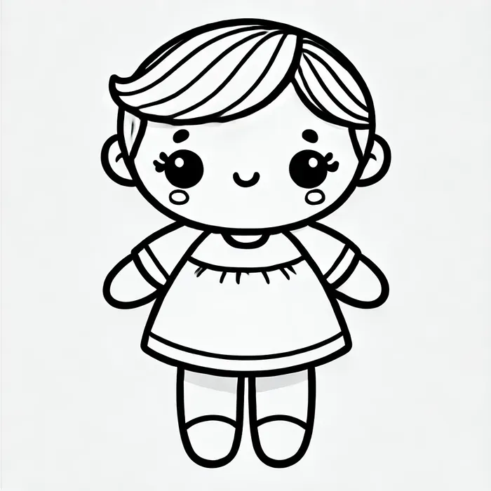 anh-tranh-to-mau-bup-be-chibi-don-gian-cho-be-3-tuoi Ảnh tranh tô màu búp bê chibi đơn giản cho bé 3 tuổi