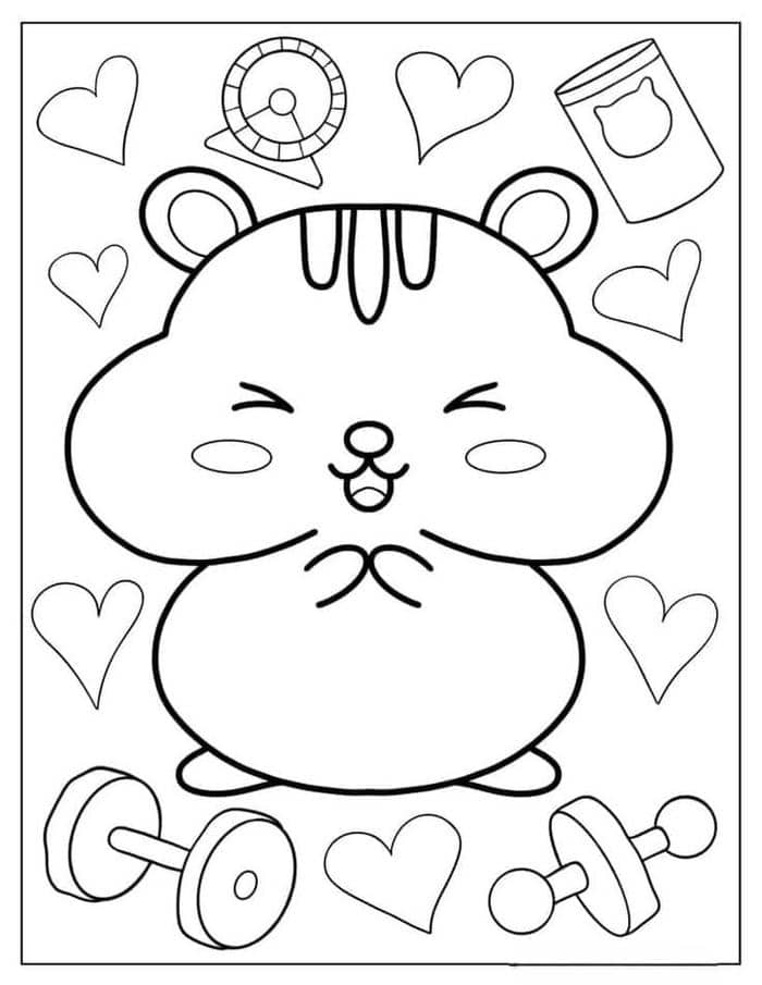 anh-tranh-to-mau-chuot-hamster-sieu-dang-yeu tranh tô màu con chuột hamster 1