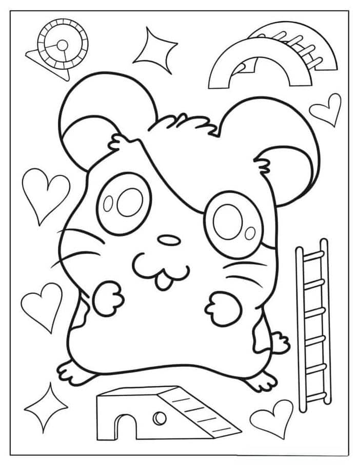 anh-tranh-to-mau-chuot-hamster Ảnh tranh tô màu chuột Hamster