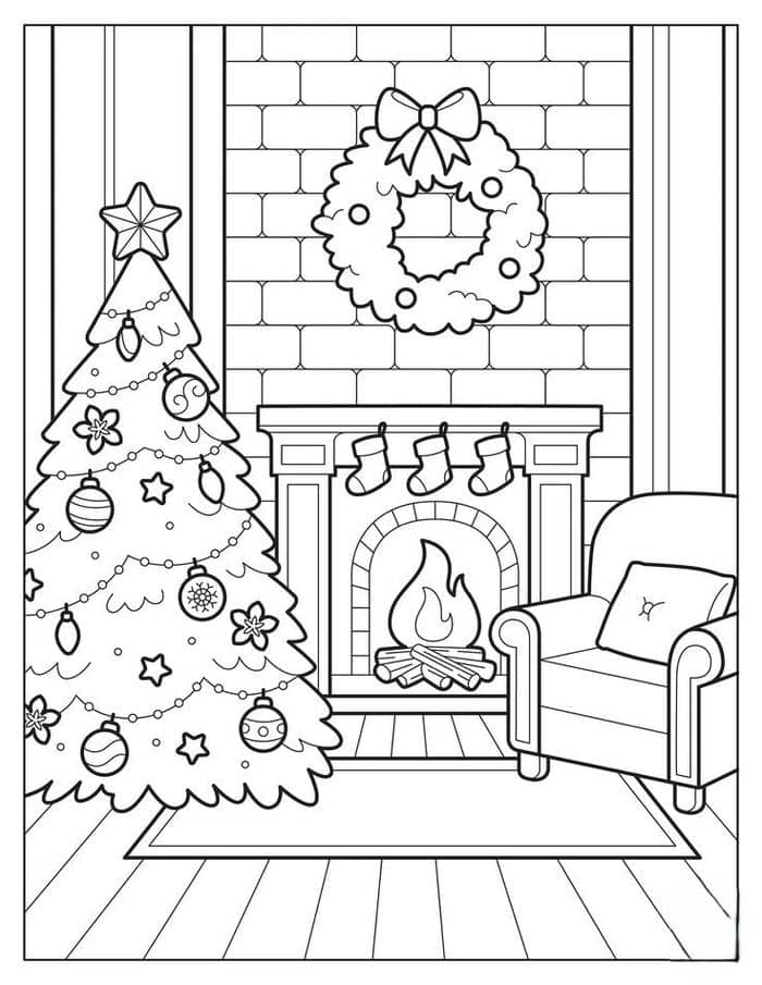 anh-tranh-to-mau-hinh-cay-thong-noel Ảnh tranh tô màu hình cây thông noel
