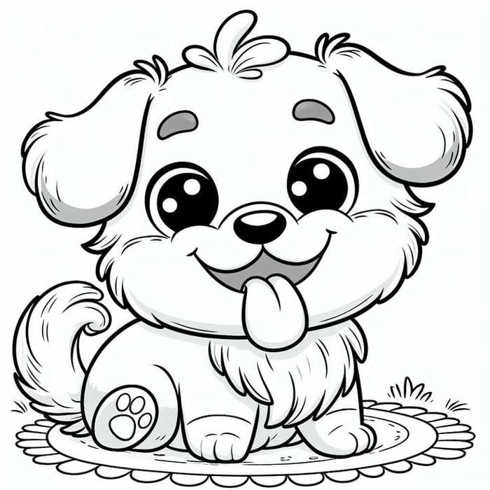 anh-tranh-to-mau-hinh-cho-con-dang-yeu Ảnh tranh tô màu hình chó con đáng yêu