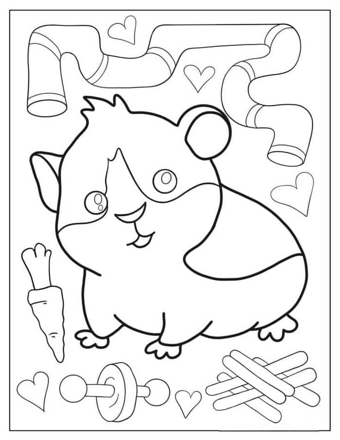 anh-tranh-to-mau-hinh-chuot-hamster-1 Ảnh tranh tô màu hình chuột Hamster