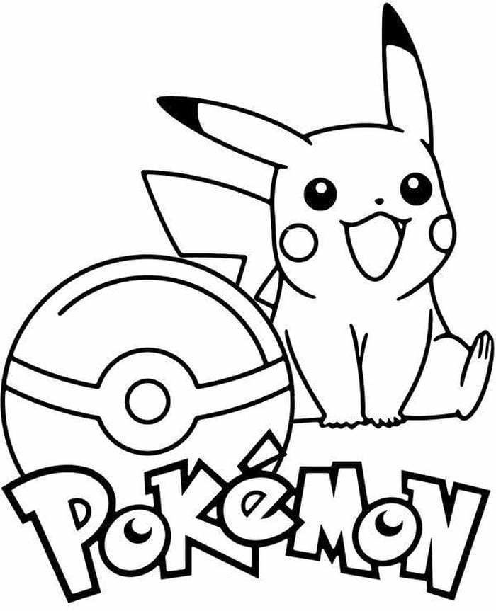 anh-tranh-to-mau-hinh-pikachu-don-gian Ảnh tranh tô màu hình Pikachu đơn giản