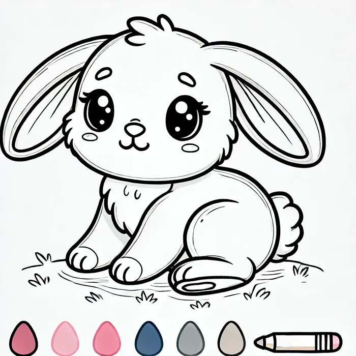 anh-tranh-to-mau-hinh-tho-chibi-sieu-cute Ảnh tranh tô màu hình thỏ chibi siêu cute