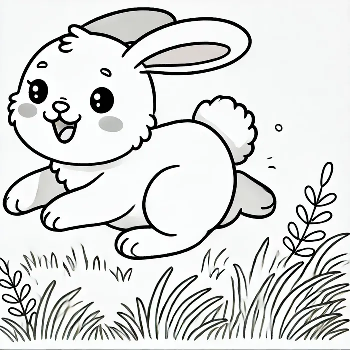 anh-tranh-to-mau-hinh-tho-con-don-gian-cute-cho-be Ảnh tranh tô màu hình thỏ con đơn giản, cute cho bé