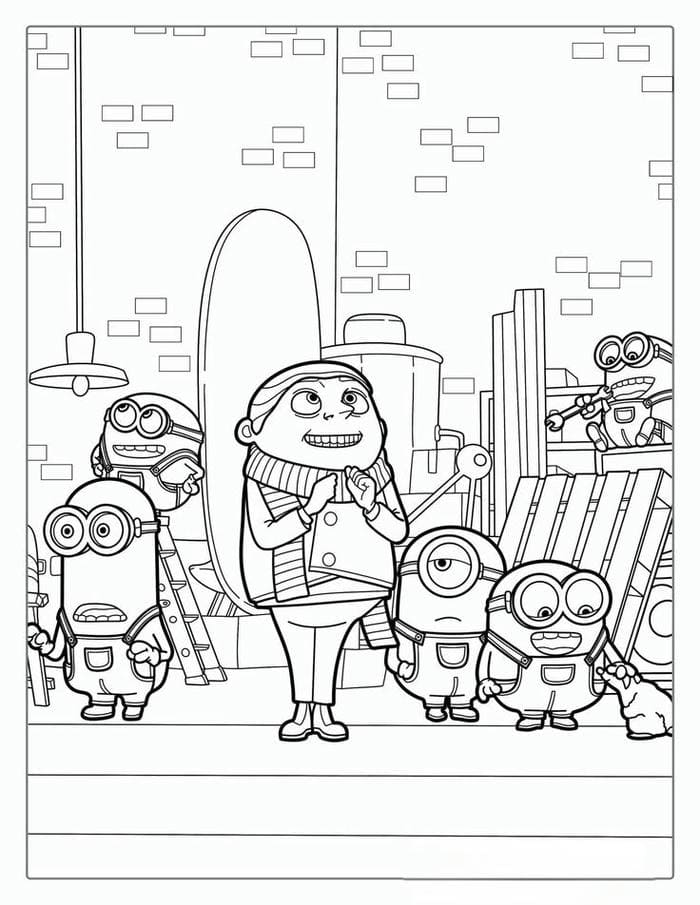 anh-tranh-to-mau-minion-cute Ảnh tranh tô màu Minion cute