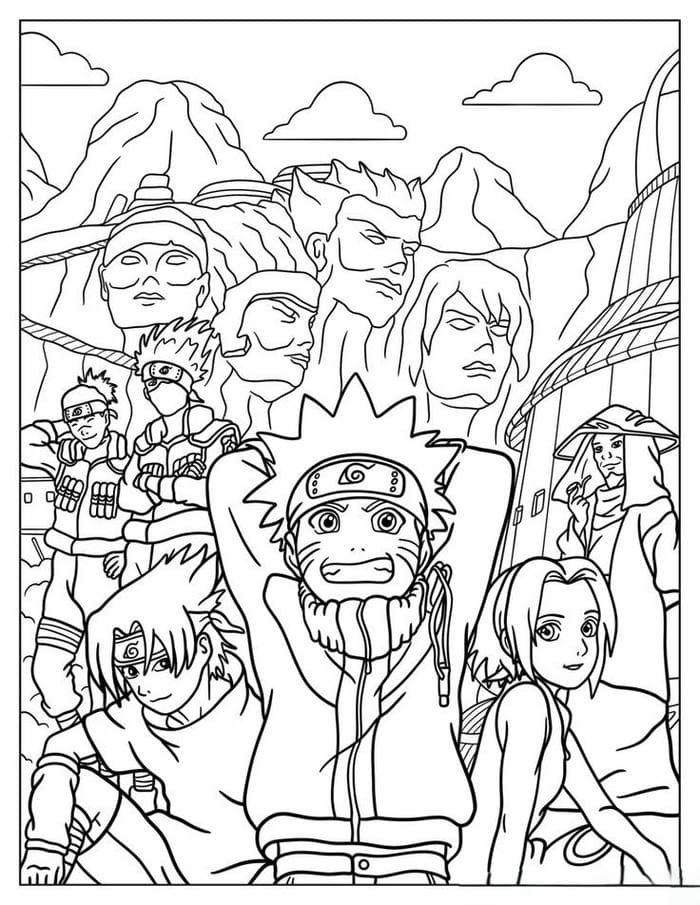 anh-tranh-to-mau-naruto-cung-nhung-nguoi-ban Ảnh tranh tô màu Naruto cùng những người bạn