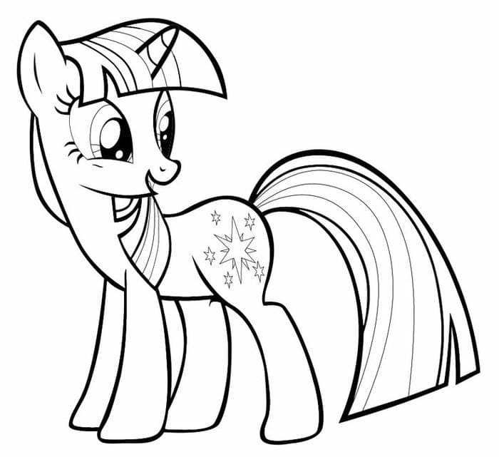 anh-tranh-to-mau-ngua-pony-lap-lanh-cho-be Ảnh tranh tô màu ngựa pony lấp lánh cho bé