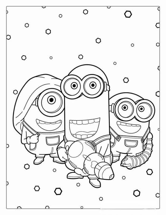 anh-tranh-to-mau-nhung-nguoi-ban-minion-cute Ảnh tranh tô màu những người bạn Minion cute