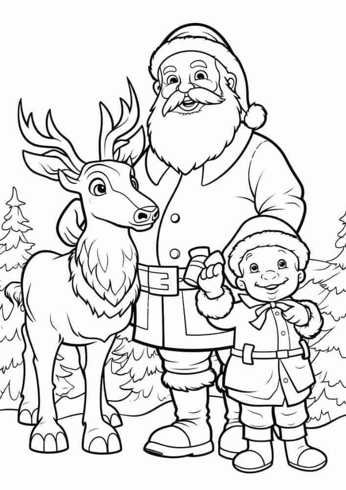 anh-tranh-to-mau-ong-gia-noel-cung-tuan-loc Ảnh tranh tô màu ông già noel cùng tuần lộc