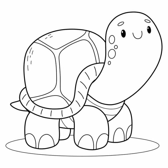 anh-tranh-to-mau-rua-con-don-gian-cute-cho-be Ảnh tranh tô màu rùa con đơn giản, cute cho bé