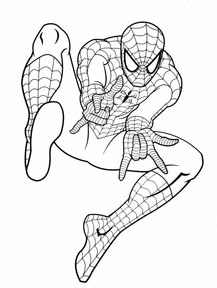 anh-tranh-to-mau-spiderman-cool-ngau Ảnh tranh tô màu Spiderman cool ngầu