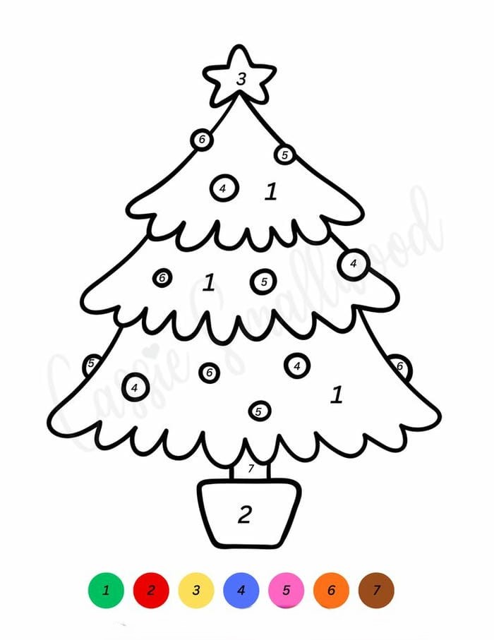 anh-tranh-to-mau-theo-so-hinh-cay-thong-noel Ảnh tranh tô màu theo số hình cây thông noel