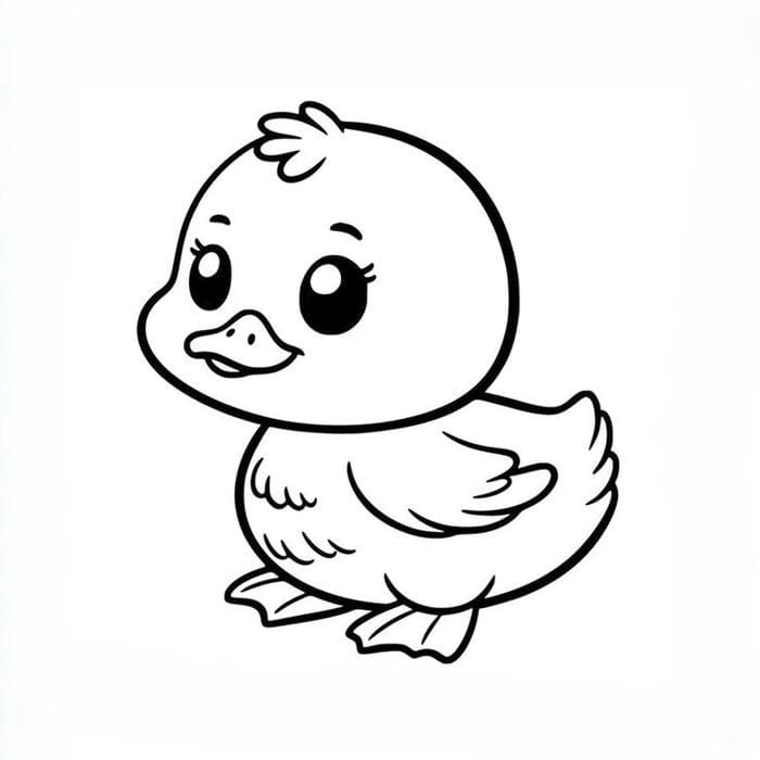 anh-tranh-to-mau-vit-con-sieu-cute Ảnh tranh tô màu vịt con siêu cute
