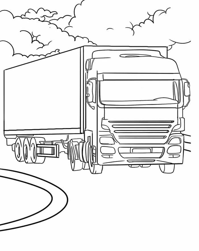 anh-tranh-to-mau-xe-tai-don-gian Ảnh tranh tô màu xe tải đơn giản
