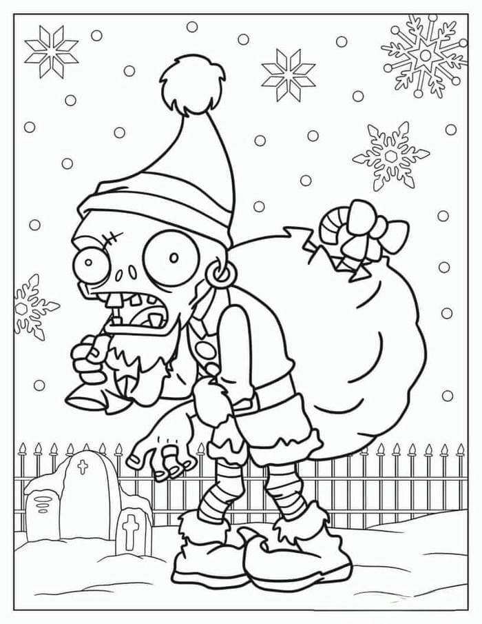 anh-tranh-to-mau-zombie-noel Ảnh tranh tô màu Zombie noel