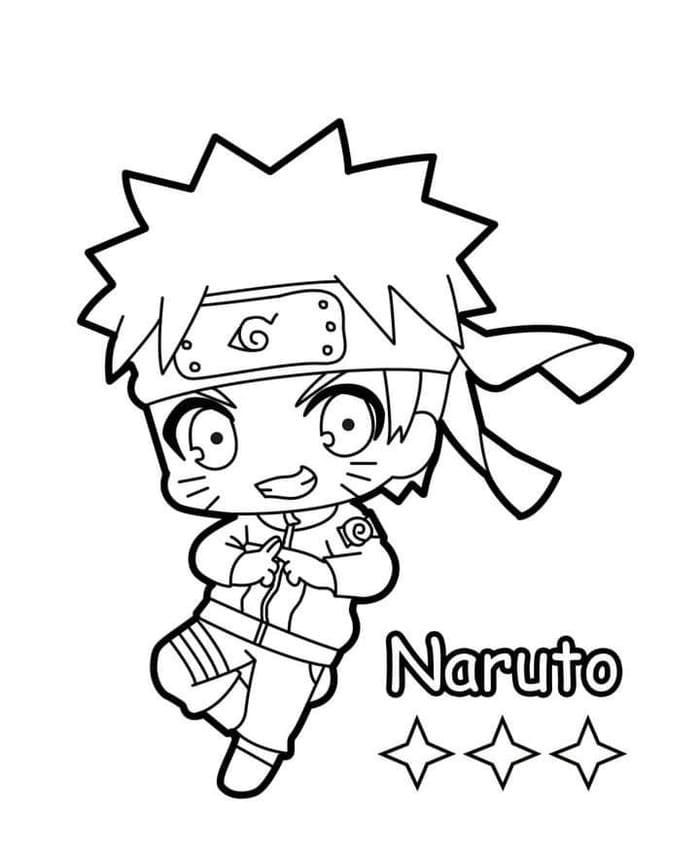 hinh-anh-tranh-to-mau-naruto-chibi-don-gian Hình ảnh tranh tô màu Naruto chibi đơn giản