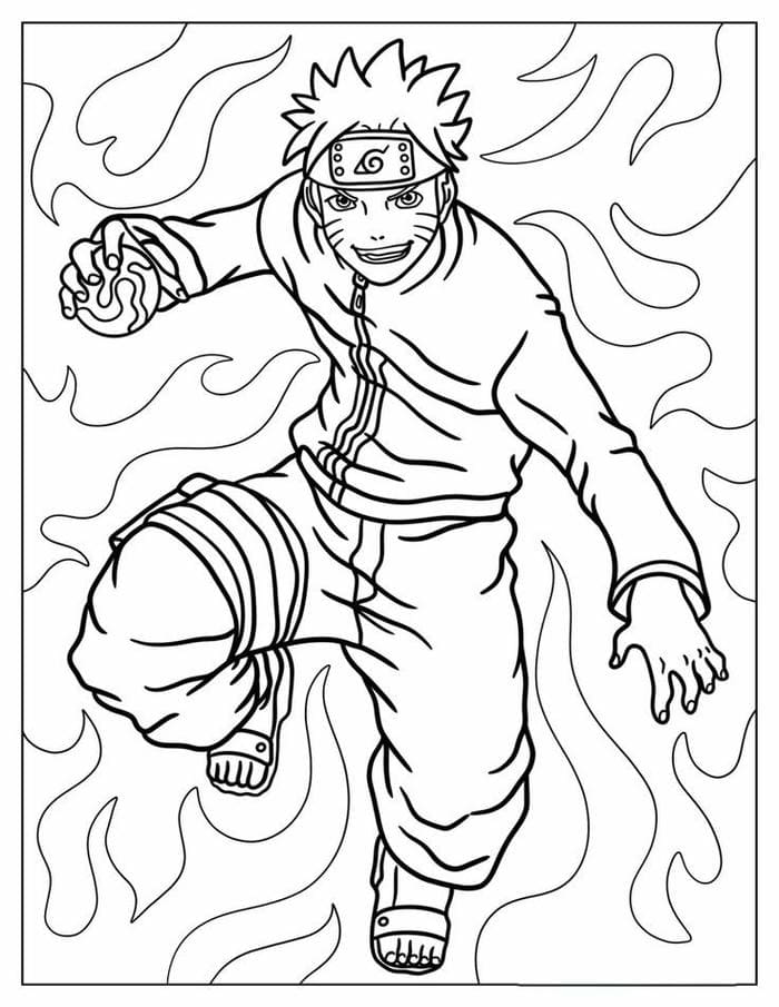 hinh-anh-tranh-to-mau-naruto-don-gian Hình ảnh tranh tô màu Naruto đơn giản