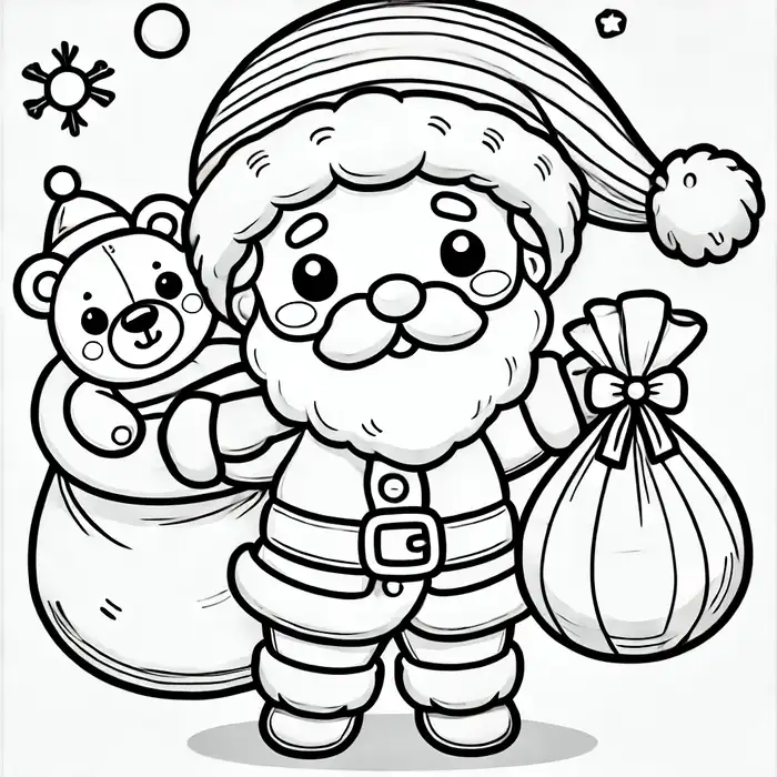 hinh-anh-tranh-to-mau-ong-gia-noel-cute Hình ảnh tranh tô màu ông già noel cute