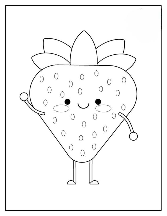 hinh-to-mau-qua-dau-tay-don-gian-dang-yeu Hình tô màu quả dâu tây đơn giản, đáng yêu