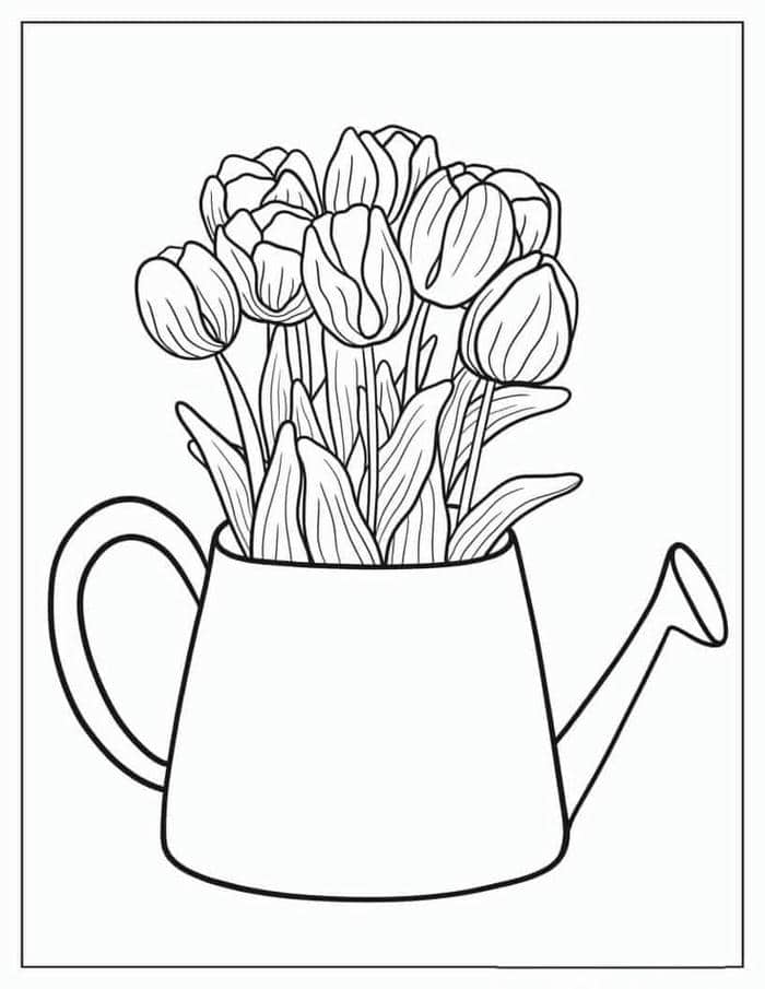 hinh-tranh-to-mau-hoa-tulip-depk Hình tranh tô màu hoa tulip đepk