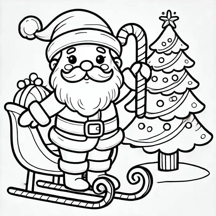hinh-tranh-to-mau-ong-gia-noel-ngoi-tren-xe-truot-tuyet-cung-cay-thong Hình tranh tô màu ông già noel ngồi trên xe trượt tuyết cùng cây thông