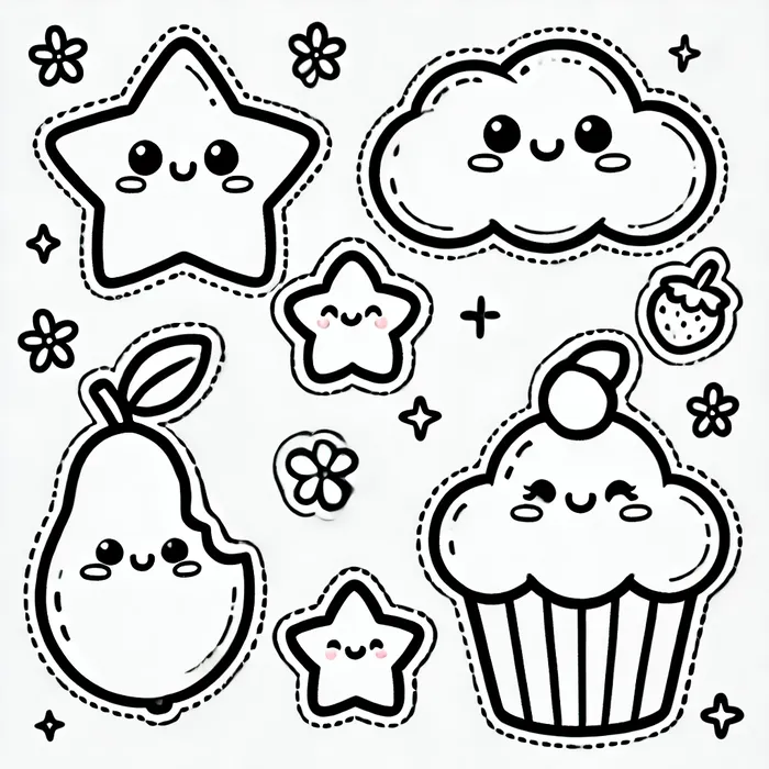 tranh-kawaii-to-mau-sticker Tranh kawaii to màu sticker