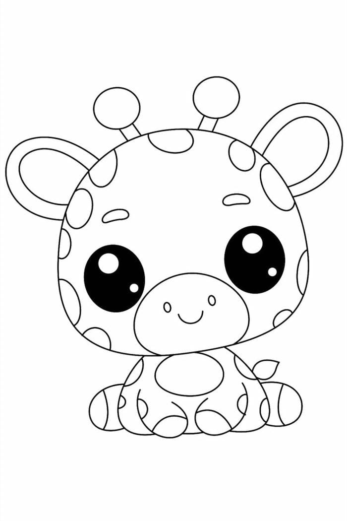 tranh-to-mau-chibi-huou-cao-co-sieu-dang-yeu Tranh tô màu chibi hươu cao cổ siêu đáng yêu
