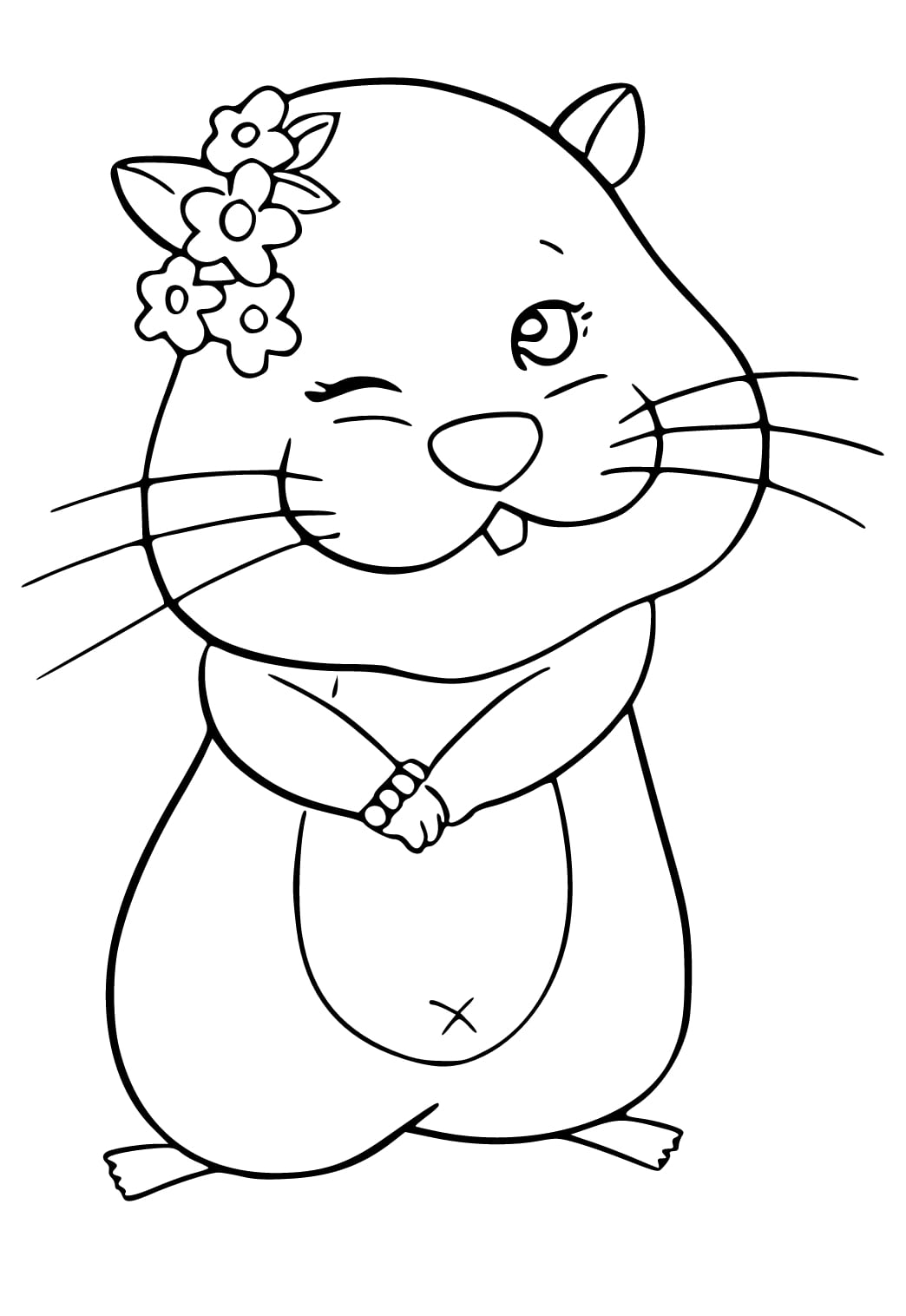 tranh to mau chuot hamster 2 tranh tô màu con chuột hamster 2