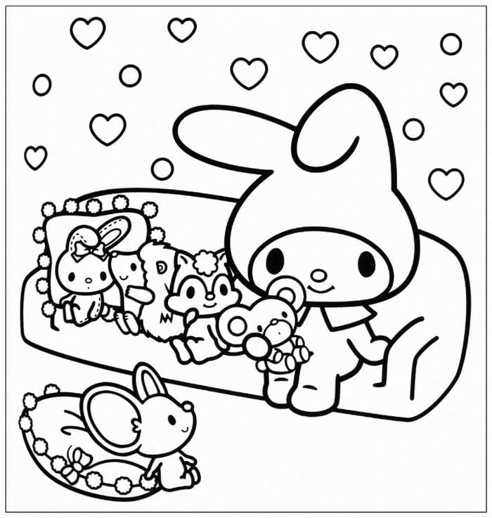 tranh-to-mau-hinh-my-melody-va-nhung-nguoi-ban-sieu-de-thuong Tranh tô màu hình My Melody và những người bạn siêu dễ thương