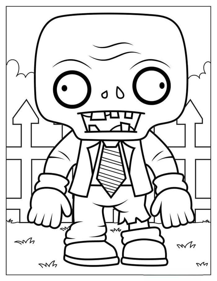 tranh-to-mau-hinh-zombie-don-gian Tranh tô màu hình Zombie đơn giản