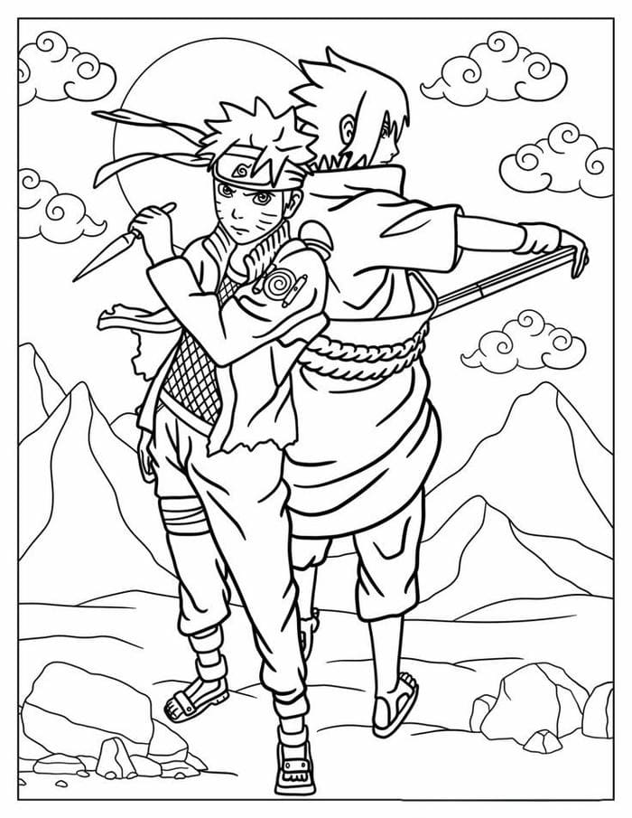 tranh-to-mau-naruto-va-sasuke Tranh tô màu Naruto và Sasuke