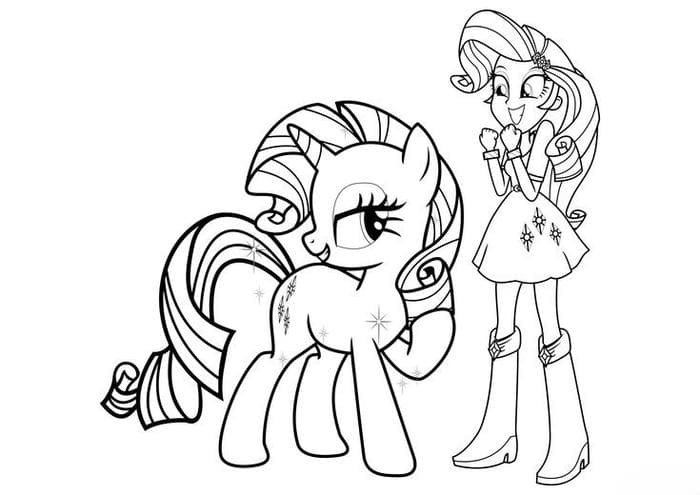 tranh-to-mau-ngua-pony-rarity Tranh tô màu ngựa pony Rarity