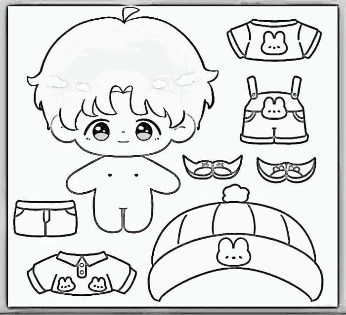 tranh-to-mau-paper-doll-chibi-dang-yeu Tranh tô màu paper doll chibi đáng yêu