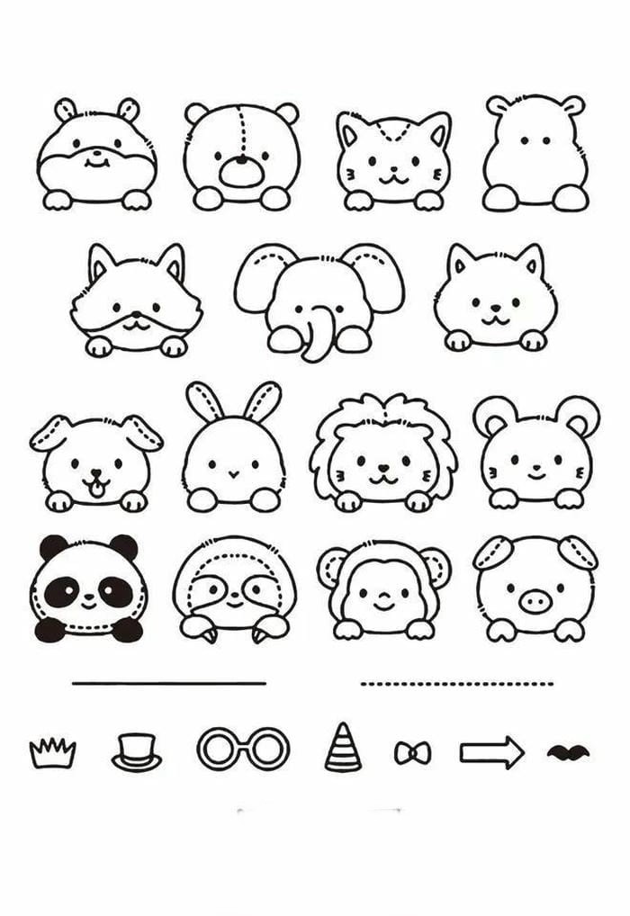tranh-to-mau-sticker-hinh-thu-cute-cho-be Tranh tô màu sticker hình thú cute cho bé