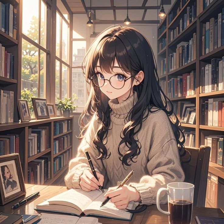 anime deo kinh 04 Anime đeo kính 04