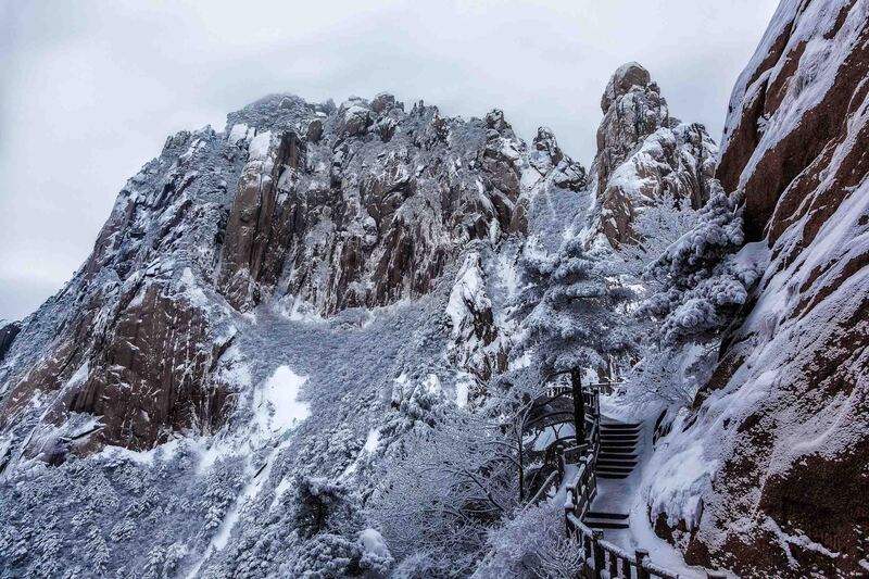 The Road Ahead, Yellow Mountain, China hình ảnh đồi núi thiên nhiên 35